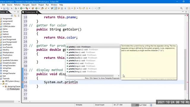 Designing Classes java смотреть онлайн