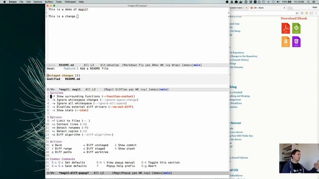 Productive Emacs: Magit смотреть онлайн