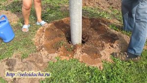 Строим каркасный дом своими руками (часть 3). Свайный фундамент из асбоцементных труб