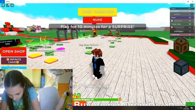 Сегодня мы играем в Roblox! Артём Лера и Ника получают массу имоций) смотреть онлайн