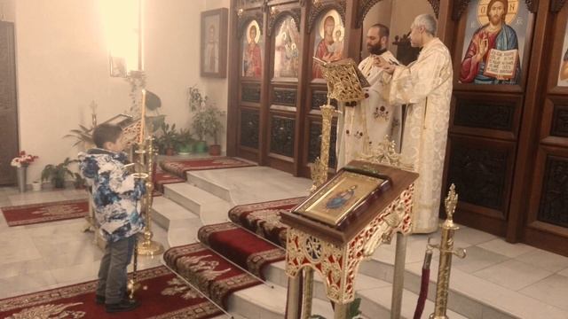 Благовещение - Тропар - Глас 4 / Храм "Рождество Христово" смотреть онлайн