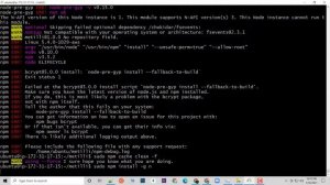 Fix : bcrypt install: `node-pre-gyp install --fallback-to-build` on Linux