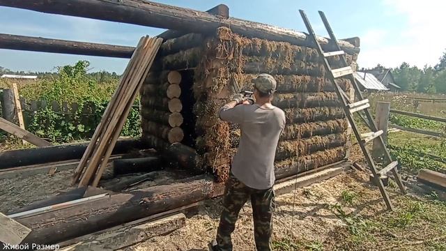 Как отпилить углы в срубе