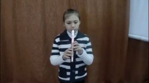 Игра на свирели "Мишка с куклой  " Слова и музыка М. Качурбины