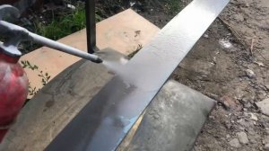 Патинирование и шлифовка латунного листа.