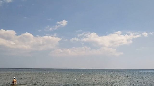 На море штиль. Красивое море. Затока. Футаж 10 для видео монтажа. Натуральная природа.