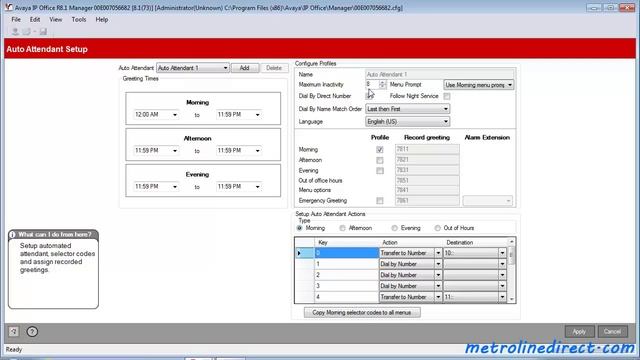 Avaya IP Office -  How to Program Auto Attendant on IP500 смотреть онлайн