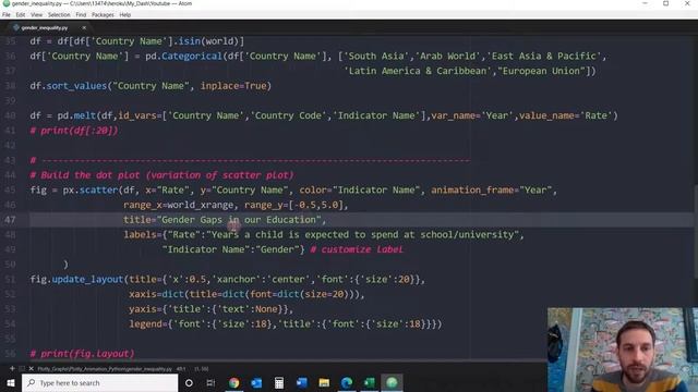 Animated Scatter Plot - Python Plotly – смотреть онлайн видео от ...