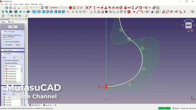 [PART 08] FreeCAD 0.19 PartDesign BSpline And Revolve Essential Training For Beginner смотреть онлайн