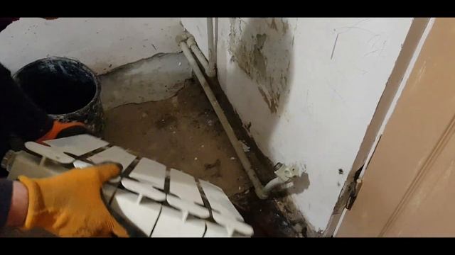 Как снять и поставить радиатор отопления! смотреть онлайн