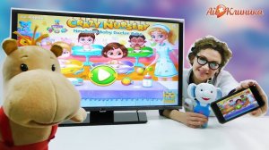 ДОКТОР АЙ, ТИМА и ТОМА играют в приложение CRAZY NURSERY!