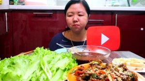 Мукбанг Корейские Роллы и Корейский салат. Рецепт под видео./ Mukbang korean rolls and salad/먹방