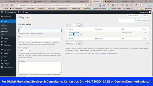 How to Create Category In WordPress | WordPress Tutorial For Beginners