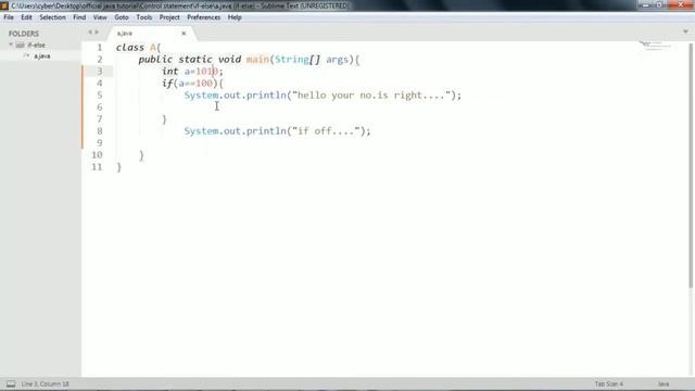 if statement in java