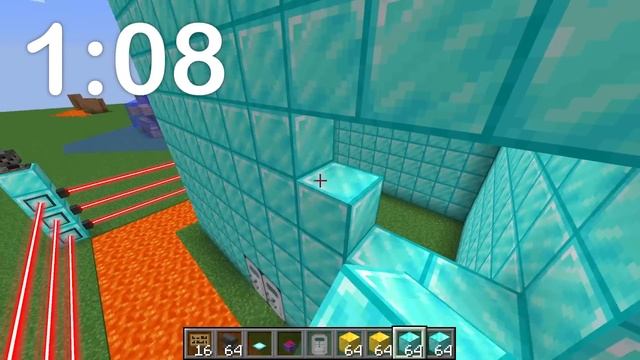 WE BUILT THE BEST SECURITY TOWER! 5 SECONDS VS 1 MIN VS 5 MIN (Minecraft) смотреть онлайн