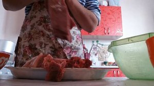 Как засолить мясо(конину)свой рецепт,очень простой и вкусный.