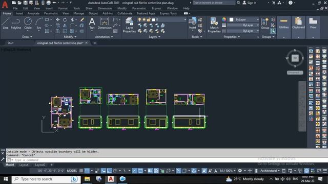 How to Create automatically Cut Section & Elevation yqarch AutoCAD Plugins section maker in Marathi
