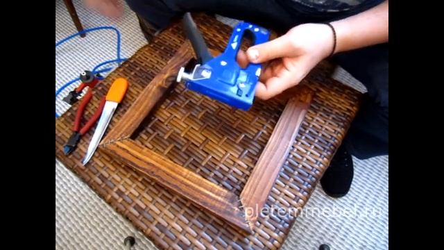 Плетение столешницы из ротанга. смотреть онлайн