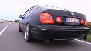Toyota Aristo 2JZ GTE Twin Turbo @ 400 HP 3" Custom Made Exhaust with Decat and HKS Muffler