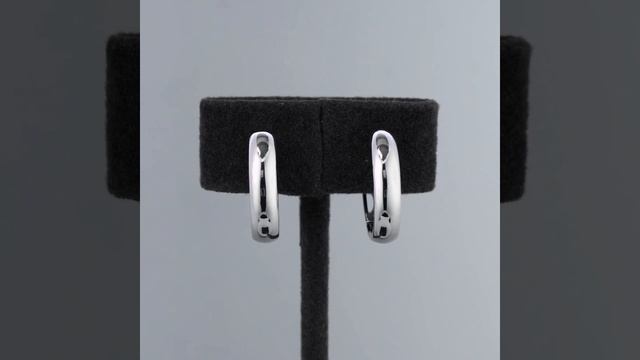 Гладкие платиновые серьги от Platinum Lab. Артикул: ПС-120-04 смотреть онлайн