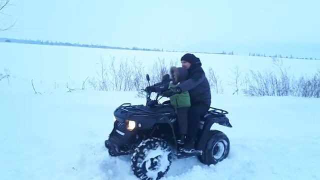 Продолжение заезда на квадроцикл Linhai m150 с Тимой 1 смотреть онлайн