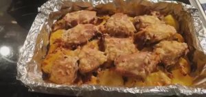в духовке курица с картошкой