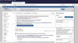 Using filters in PubMed