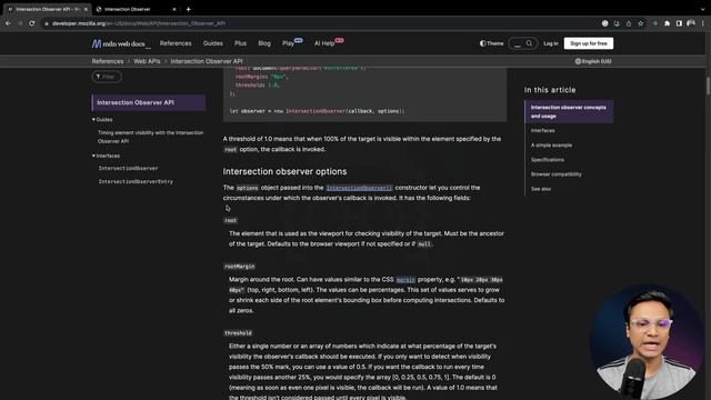 Intersection Observer API in JavaScript | Web Development Tutorial смотреть онлайн