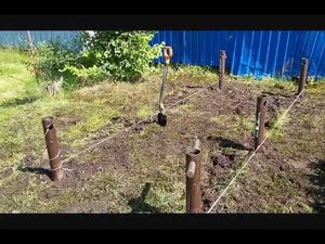 Маленький фундамент из 6ти свай под баню бочку