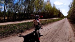 Стант на питбайке. Дневная катка.