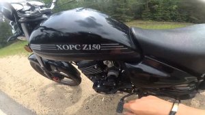 MOTO обзор ХОРС Z150 || TOP SPEED!!! ноль в баке!!! VANDIK, перезалив.