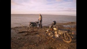 Покатушки на мопеде Орион и мотоцикле Минск по берегу Краснодарского водохранилища.