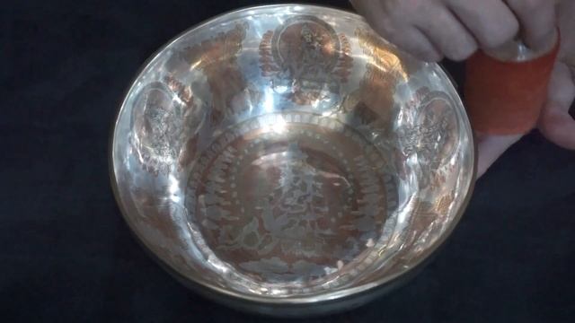 Silver Premium -ЗТ24см 127 ГцСиДо Непальская поющая чаша - коллекционный экземпляр. Тибетские чаши