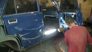 Рихтовка ВАЗ 2107. Часть 2 .Кузовной ремонт