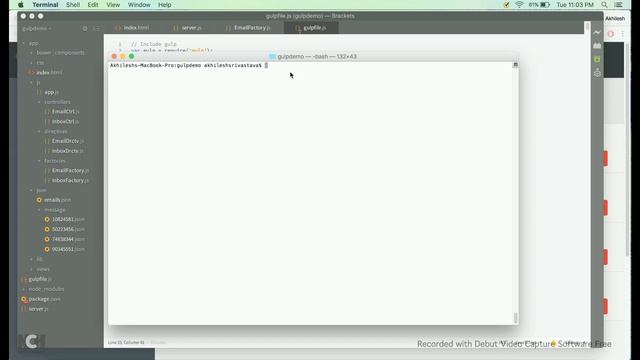 Gulp build system tutorial (Deprecated) смотреть онлайн