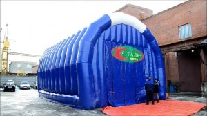 Надувной ангар "ВС-2" из ПВХ 10 х 6 х 5 м