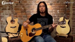 Обзор типов акустических гитар Crafter От Деймона Джонсона (Damon Johnson) | Гитара парлор