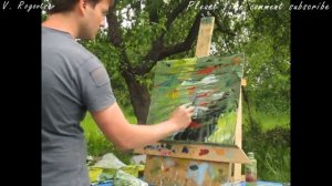 Как рисовать гуашью и акрилом абстрактную картину. Intuitive abstract art.#lDayl 20 #VitalyRogovtso