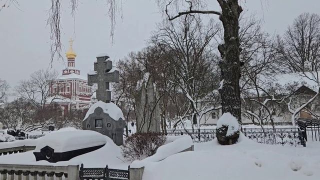 Зимняя Москва. Заметенные московские дворы и улицы