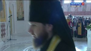 Патриарх Кирилл освятил воссозданный собор Александра Невского в Волгограде