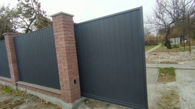 Забор и ворота с автоматикой под ключ. В Днепре. смотреть онлайн