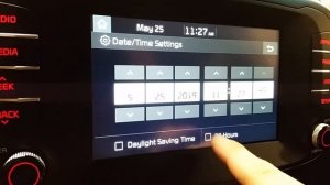2014 To 2019 Kia Soul - How To Set The Time On The Clock - Adjust Hours, Minutes - LCD Screen