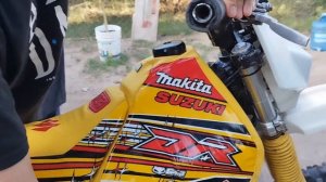 SUZUKI DR 350 1993 ENDURO COLD START SOUND