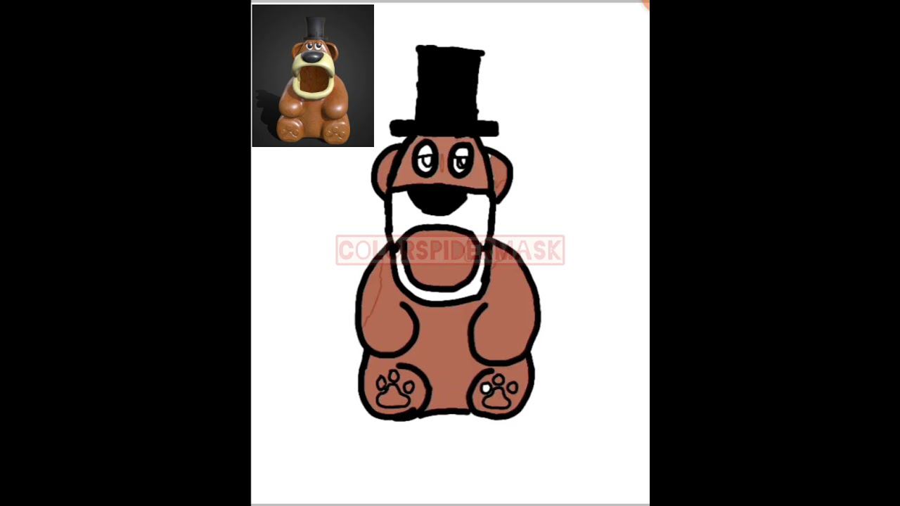 нарисовал Фредди фазбер а мема#фредди#топчик#ютуб смотреть онлайн