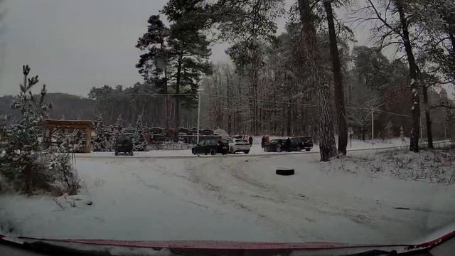N2   Как ведёт себя Opel Zafira B / Опель Зафира Б на скользком покрытии, работа ESP.