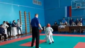 Карате Киокушинкай, малыши 6 лет бой