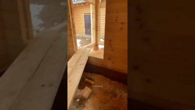 Баня из клеёного бруса.