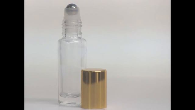 5ml (1/6 oz ) Roll-On Tall Cylinder Clear Glass Bottle (Stainless Steel Roller) with Color Cap смотреть онлайн