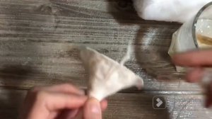 Ватная ёлочная игрушка гриб Лисичка мастер-класс