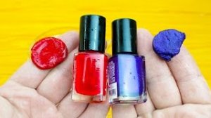 ЛИЗУН(слайм) ИЗ ЛАКА ДЛЯ НОГТЕЙ. Как сделать лизуна своими руками.mp